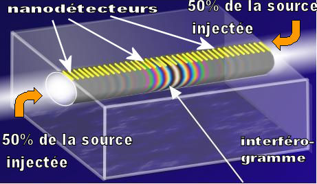 spectomètre intégré basé sur la mesure de l'interférogramme